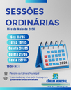 Sessões de Maio/2026